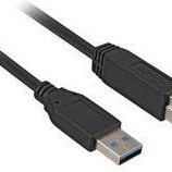 Sharkoon USB 3.0 Cable USB-A male - USB-B male 3m (4044951015658)