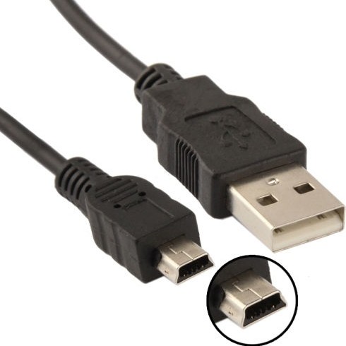 Sharkoon USB 2.0 Cable USB-A male - mini USB-B male Μαύρο 0.5m