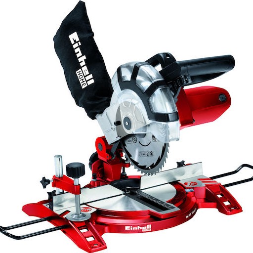 Einhell TC-MS 2112 Φαλτσοπρίονο Ρεύματος με Ισχύ 1400W, Δίσκο Κοπής Διαμέτρου 210mm & Ταχύτητα Κοπής 5000rpm