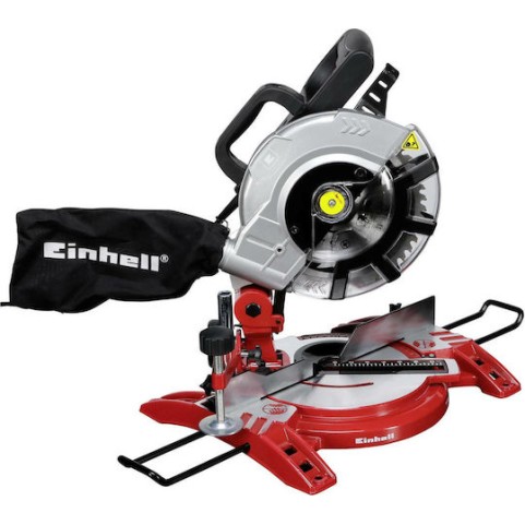 Einhell TC-MS 2112 Φαλτσοπρίονο Ρεύματος με Ισχύ 1400W, Δίσκο Κοπής Διαμέτρου 210mm & Ταχύτητα Κοπής 5000rpm