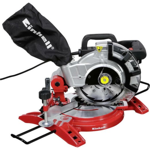 Einhell TC-MS 2112 Φαλτσοπρίονο Ρεύματος με Ισχύ 1400W, Δίσκο Κοπής Διαμέτρου 210mm & Ταχύτητα Κοπής 5000rpm