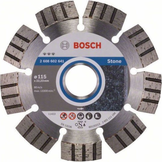 Bosch Δίσκος Κοπής Δομικών Υλικών 115mm