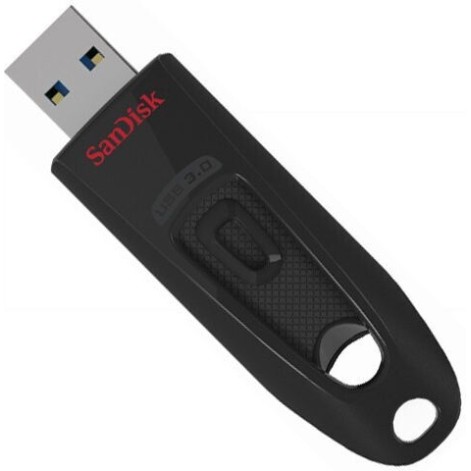 Sandisk Ultra 32GB USB 3.0 Stick Μαύρο