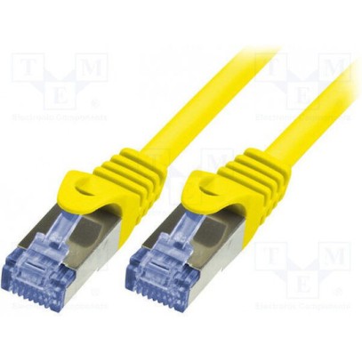 LogiLink Primeline S/FTP Cat.6a Καλώδιο Δικτύου Ethernet 1m Κίτρινο