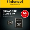 Intenso microSDXC 64GB Class 10 High Speed με αντάπτορα