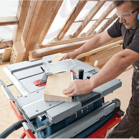 Bosch GTS 10 XC Δισκοπρίονο Πάγκου με Ισχύ 2100W, Δίσκο Κοπής Διαμέτρου 254mm & Ταχύτητα Κοπής 3200rpm