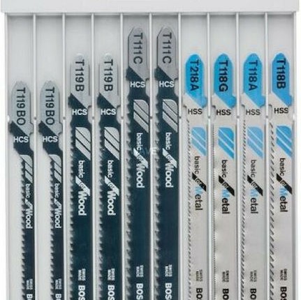 Bosch 2607010630 Λάμες Basic for Metal and Wood για Μέταλλο 10τμχ