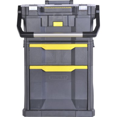 Stanley Τροχήλατος Πλαστικός Εργαλειοφόρος 2 Τμημάτων με Εργαλειοθήκη Π57xΒ38xΥ76εκ.