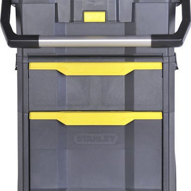 Stanley Τροχήλατος Πλαστικός Εργαλειοφόρος 2 Τμημάτων με Εργαλειοθήκη Π57xΒ38xΥ76εκ.