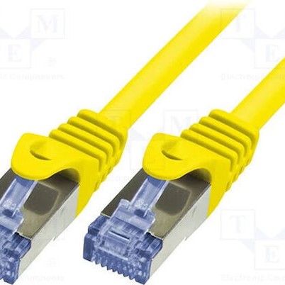 LogiLink Primeline S/FTP Cat.6a Καλώδιο Δικτύου Ethernet 5m Κίτρινο