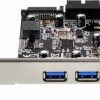 Silverstone PCIe σε 2 εξωτερικές και 1 εσωτερική θύρα USB 3.0
