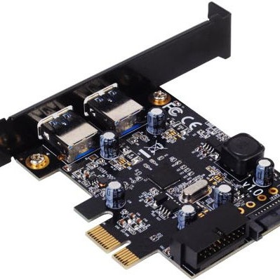 Silverstone PCIe σε 2 εξωτερικές και 1 εσωτερική θύρα USB 3.0