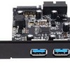 Silverstone PCIe σε 2 εξωτερικές και 1 εσωτερική θύρα USB 3.0