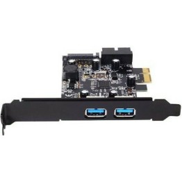 Silverstone PCIe σε 2 εξωτερικές και 1 εσωτερική θύρα USB 3.0