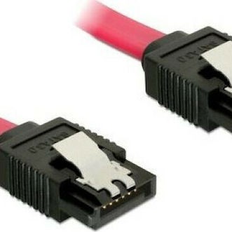 DeLock 7-Pin SATA III - 7-Pin SATA III Cable 0.1m Κόκκινο (82674)