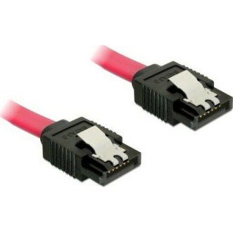 DeLock 7-Pin SATA III - 7-Pin SATA III Cable 0.1m Κόκκινο (82674)