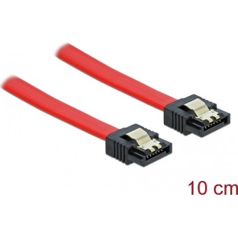 DeLock 7-Pin SATA III - 7-Pin SATA III Cable 0.1m Κόκκινο (82674)