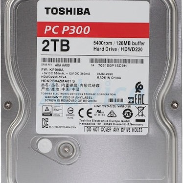 Toshiba P300 2TB HDD Σκληρός Δίσκος 3.5