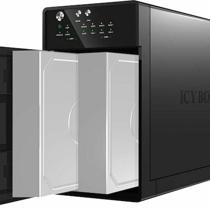 Icy Box Θήκη για 2 Σκληρούς Δίσκους 3.5