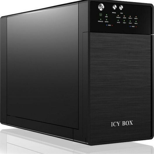 Icy Box Θήκη για 2 Σκληρούς Δίσκους 3.5