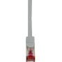 LogiLink Primeline S/FTP Cat.6 Καλώδιο Δικτύου Ethernet 0.25m Γκρι