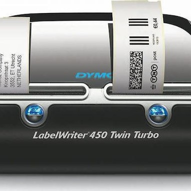 Dymo LabelWriter® 450 Twin Turbo Εκτυπωτής Ετικετών Απευθείας Μεταφοράς USB 600 dpi