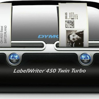 Dymo LabelWriter® 450 Twin Turbo Εκτυπωτής Ετικετών Απευθείας Μεταφοράς USB 600 dpi