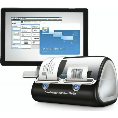 Dymo LabelWriter® 450 Twin Turbo Εκτυπωτής Ετικετών Απευθείας Μεταφοράς USB 600 dpi