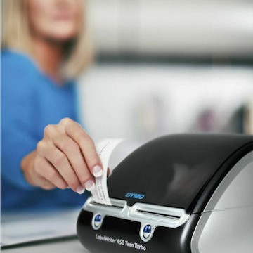 Dymo LabelWriter® 450 Twin Turbo Εκτυπωτής Ετικετών Απευθείας Μεταφοράς USB 600 dpi