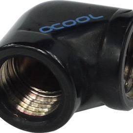 Alphacool HF L-Connector G1/4 Inner Thread to G1/4 Inner Thread - Deep Black