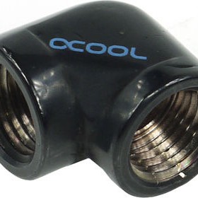 Alphacool HF L-Connector G1/4 Inner Thread to G1/4 Inner Thread - Deep Black