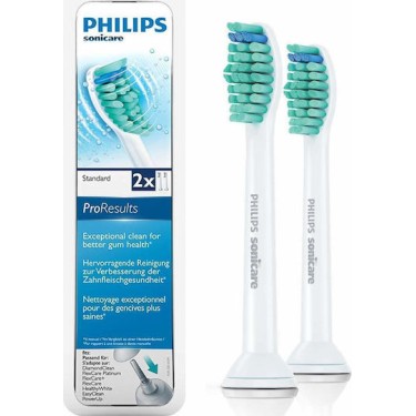 Philips Sonicare ProResults Ανταλλακτικές Κεφαλές για Ηλεκτρική Οδοντόβουρτσα Standard HX6012/07 2τμχ