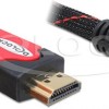 DeLock HDMI 2.0 Cable HDMI male - HDMI male 2m Μαύρο