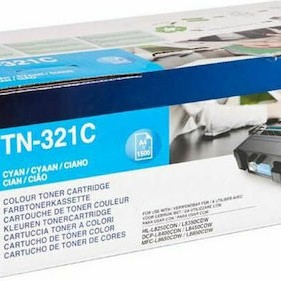 Brother TN-321C Γνήσιο Toner Laser Εκτυπωτή Κυανό 1500 Σελίδων (TN-321C)