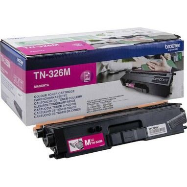 Brother TN-326M Γνήσιο Toner Laser Εκτυπωτή Ματζέντα High Capacity 3500 Σελίδων (TN-326M)