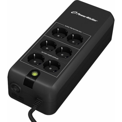 Powerwalker VFD 600 APFC UPS Off-Line 600VA 300W με 6 Schuko Πρίζες