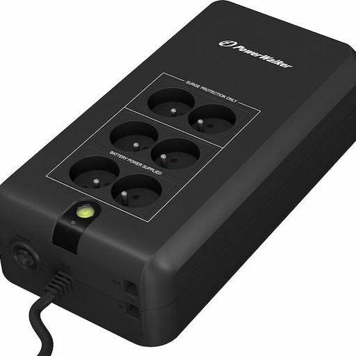 Powerwalker VFD 600 APFC UPS Off-Line 600VA 300W με 6 Schuko Πρίζες