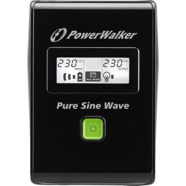 Powerwalker VI 800 SW UPS Line-Interactive 800VA 480W με 2 IEC Πρίζες