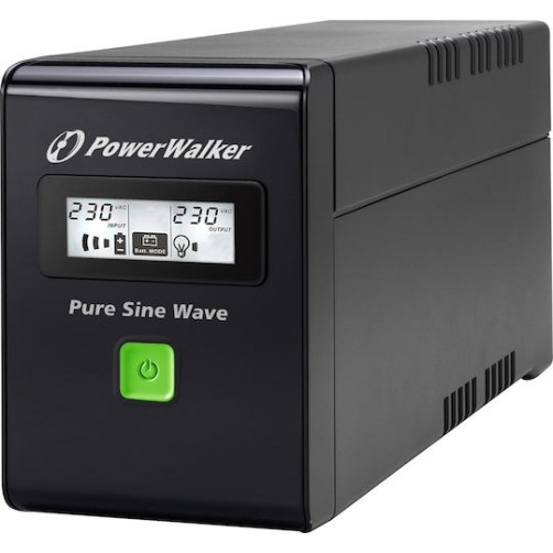 Powerwalker VI 800 SW UPS Line-Interactive 800VA 480W με 2 IEC Πρίζες