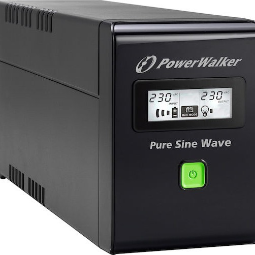 Powerwalker VI 800 SW UPS Line-Interactive 800VA 480W με 2 IEC Πρίζες