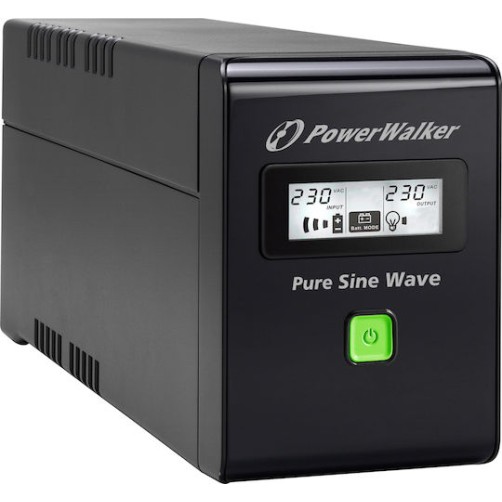Powerwalker VI 800 SW UPS Line-Interactive 800VA 480W με 2 IEC Πρίζες