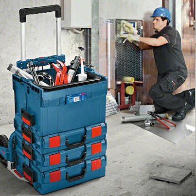 Bosch Καρότσι Μεταφοράς Πτυσσόμενο για Φορτίο Βάρους έως 125kg σε Ασημί Χρώμα