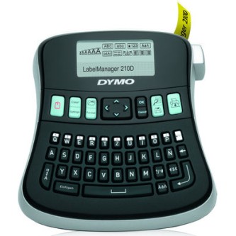 Dymo LabelManager 210 D Ηλεκτρονικός Ετικετογράφος Χειρός σε Μαύρο Χρώμα