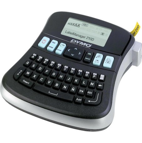 Dymo LabelManager 210 D with Case Ηλεκτρονικός Ετικετογράφος Χειρός σε Μαύρο Χρώμα