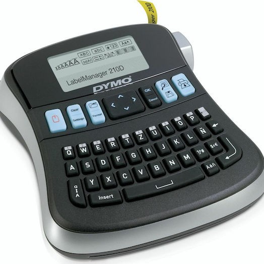 Dymo LabelManager 210 D with Case Ηλεκτρονικός Ετικετογράφος Χειρός σε Μαύρο Χρώμα