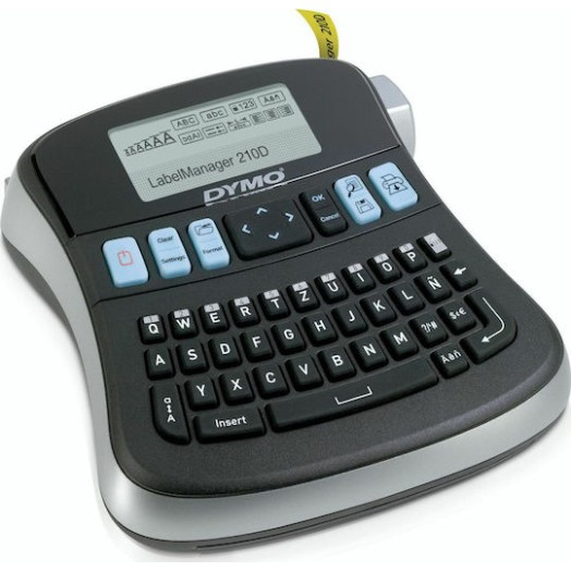 Dymo LabelManager 210 D with Case Ηλεκτρονικός Ετικετογράφος Χειρός σε Μαύρο Χρώμα
