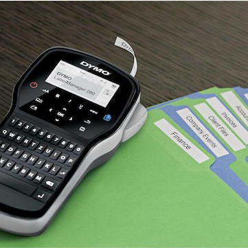 Dymo LabelManager 280 Ηλεκτρονικός Ετικετογράφος Χειρός σε Μαύρο Χρώμα