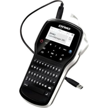 Dymo LabelManager 280 With Case Ηλεκτρονικός Ετικετογράφος Χειρός σε Μαύρο Χρώμα