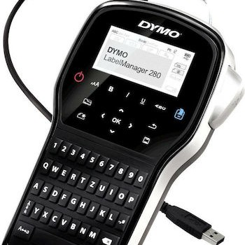 Dymo LabelManager 280 With Case Ηλεκτρονικός Ετικετογράφος Χειρός σε Μαύρο Χρώμα
