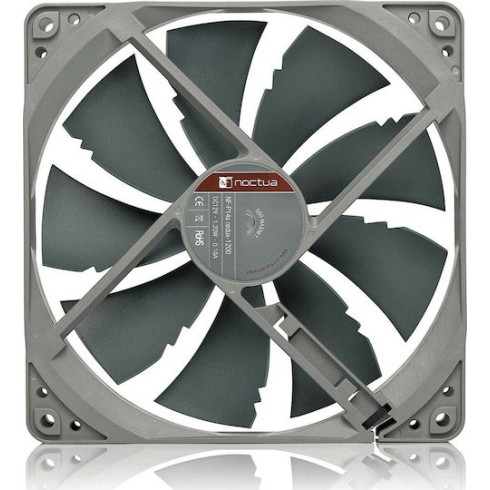 Noctua NF-P14s redux-1200 Case Fan 140mm με Σύνδεση 3-Pin Γκρι
